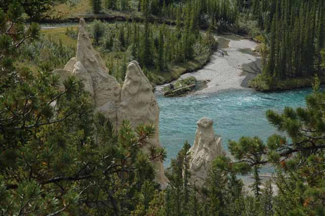 Hoodoos on Tunnel Mtn